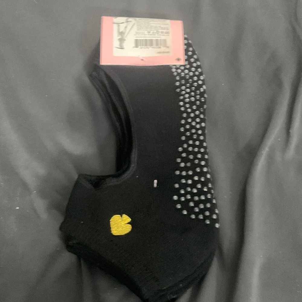 Kate Spade Black Socks with Gold Heart - Picture 2 of 4